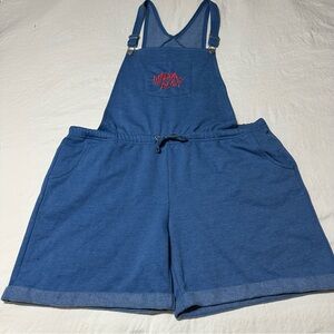 Universal Studios Blue Fleece Chucky Overalls.